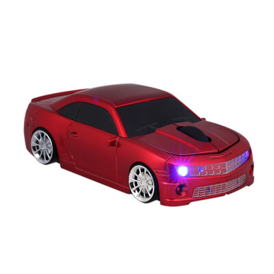 

24G Wireless Car Mouse USB Computer Mice Car Shape 1000 DPI with LED Light Receiver for PC Laptop Blue
