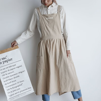 

NeillieN Nordic apron Korean pleated apron apron hotel coffee shop apronKitchen overallsClean apronCoffee shop overalls