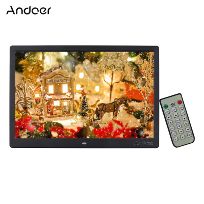 

Andoer 154 Inch 1280 800 Resolution LED Digital Picture Photo Frame Photo Album 1080P HD Video Playing with Remote Control Musi