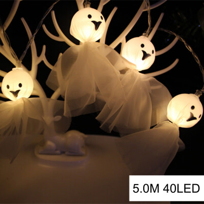 

UpperX 5M 40LED Ghost String Lights For Halloween Party Decor Halloween String Light Garden Decoration