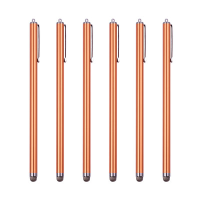 

135cm 53in Universal Capacitive Stylus Pens for TouchScreens Cellphone Tablet with Fiber Tips Bundle of 6pcs 6Silver