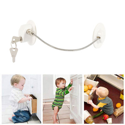 

Willstar Security Refrigerator Baby Window Door Lock with Key for Child Proof Safety Lock