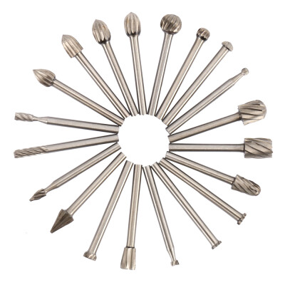 

20pcs Wood High-speed Steel Rotary File Electric Grinding Head