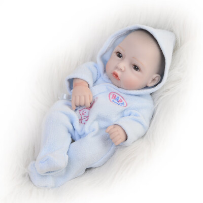 

11 Inch Mini Cute Reborn Baby Dolls Full Body Silicone 27 cm Lifelike Princess Girl Baby Toy For Kids Birthday Gift Can Bath