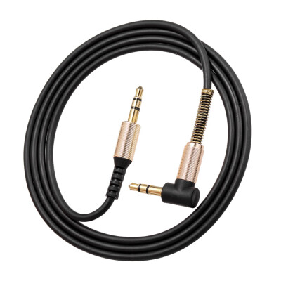 

35mm Audio Cable Jack Male to Male 90 Degree Right Angle Stereo Car Phone Laptop Auxiliary Audio Extension CableWhite