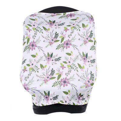 

Stretchy Car Seat Cover Nursing Breastfeeding Stroller Cover Baby Canopy Shopping Cart Mommy Shawl Scarf for Infant Baby Girls a