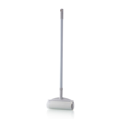

Sticky Mop with Extendable Handle Sticky Paper Roller 60 Sheets Floor Sweepers Cleaner Hair Remover Tool Cleaning Roller for Remov