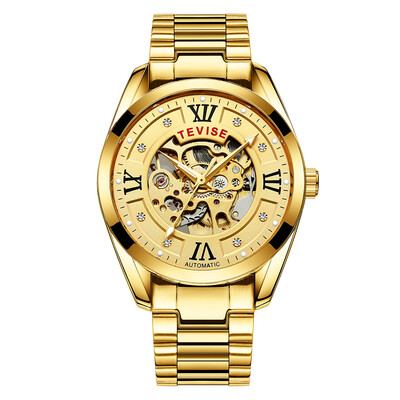 

TEVISE 795D Business Men Automatic Mechanical Watch Fashion Casual Stainless Steel Strap Male Wristwatch