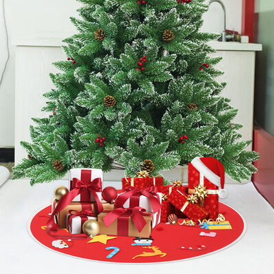 

Willstar Christmas Tree Skirt DIY Felt Xmas Tree Skirt Kits with Tree Ornaments for Kids Toddlers Christmas Holiday Decorations