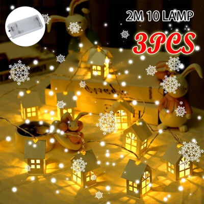 

Willstar 321Pcs 200cm 10 LED Christmas Fairy House String Light Xmas Tree Ornament Party Halloween Decor