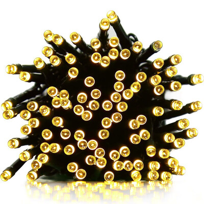 

SUPli 33M 300 - LED Solar Powered Christmas Lights String Lamp Indoor Outdoor Flashing Light Strip Warm