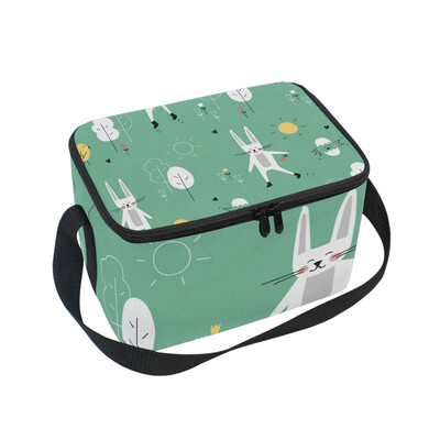 

ALAZA Lunch Box Insulated Forest Animals Lunch Bag Large Cooler Tote Bag for Men Women