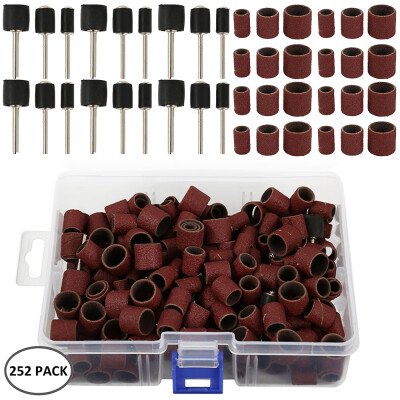 

Willstar 252X Drum Sanding Kit For Nail Drill Bits Accessories Dremel Rotary Tool Box