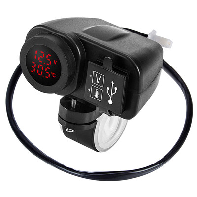 

Willstar Motorcycle Dual USB Charger 12V 42A Moto 21A21A 12V To 5V 15W USB Charger With Voltmeter LED Display Sockets