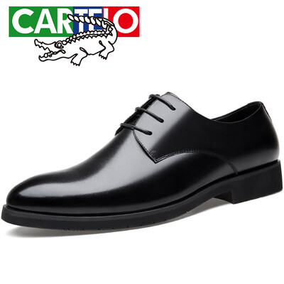 

Cartier crocodile CARTELO British mens shoes suede leather business dress shoes casual classic low cut lace leather shoes 8238 black 41