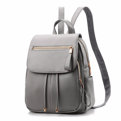 

Black Female Backpack for Teens Backpacks Woman 2018 Bagpack for Girls PU Leather Backbag Bags Ladies Small Cool Back Pack Women