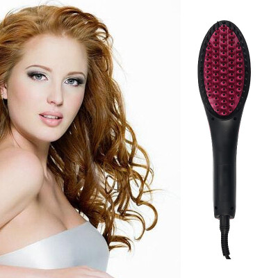 

Straight Hair Comb Hair Straightener Brush Electric Iron Straightening Hair Ceramic Digital Display Perm Comb