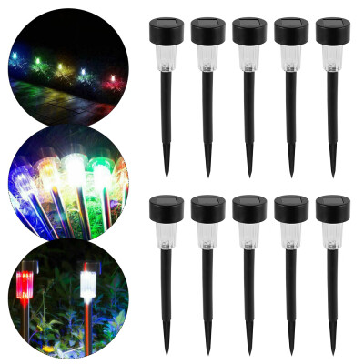 

Willstar 10PCS Colour Changing Stainless Steel Solar LED Garden Patio Post Ourdoor Lights