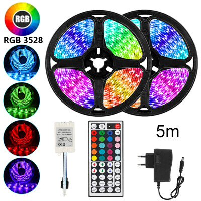 

Willstar RGB 5M 164ft Waterproof 3528 SMD 300 LED Flexible Light Strip 12V44 Key Remote