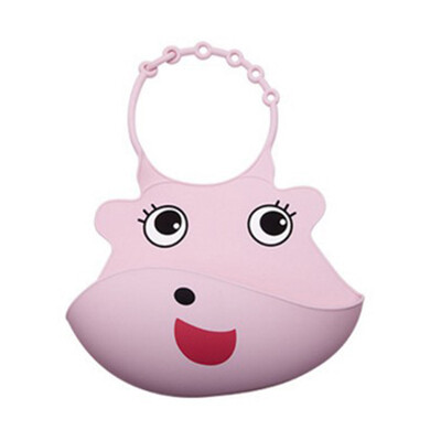 

Silicone Baby Bibs Feeding Pocket Bibs Soft Waterproof Easy Clean Food Catcher Cartoon Animal for Babies & Toddlers Zebra