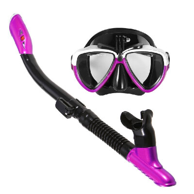 

Lixada Snorkeling Mask Snorkel Set Anti-fog Swimming Diving Goggles with Easy Breath Dry Snorkel Tube