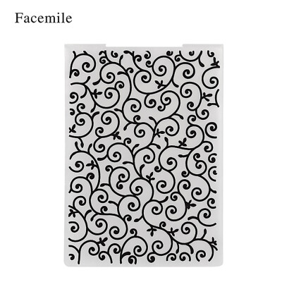 

1PCS Plastic Template Textured Impressions Decorative Frame Embossing Folder for Scrapbooking Photo Album Paper Card Craft Making