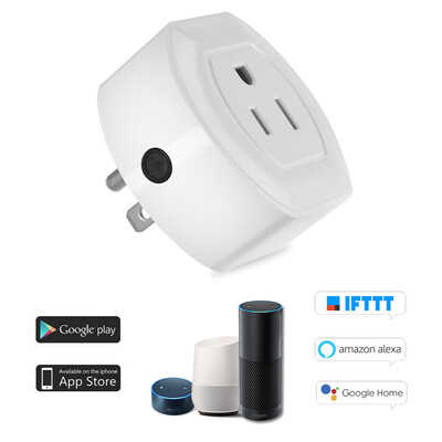 

Mini Wifi Smart Plug with OnOff Switch Support Phone App Control Anywhere&Anytime Timing Function Voice Control for Amazon A