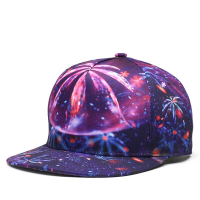 

NUZADA 3D Printing Caps Men Women Couple Hip Hop Cap Spring Summer Autumn High Quality Cotton Material Punk