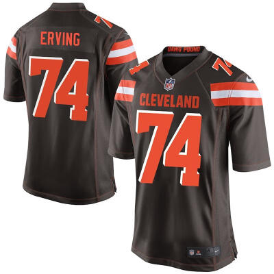 

Youth Football Jersey Cleveland Browns Cameron Erving Brown Game Jersey