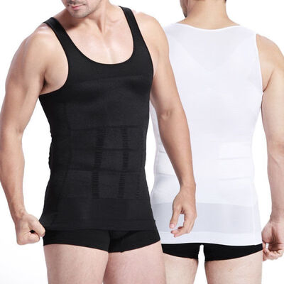 

SLIMBELLE Mens Slim Body Shapewear Tank Top Underwear Shirt Tummy Control Belly Slim Tops