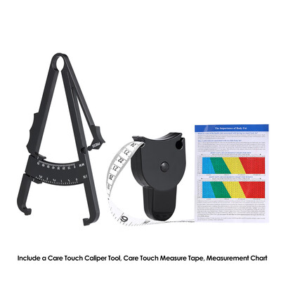 

Personal Care Skinfold Body Fat Caliper Set Body Fat Tester Body Skinfold Measurement Tool Measure Tape Durable