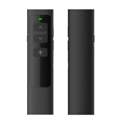 

DSIT013 Wireless Laser Presenter Pointer Pen 24GHz PowerPoint PPT Clicker Rechargeable Presentation Remote Control Black