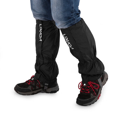 

Lixada One Pair of Gaiters Outdoor Unisex Zippered Closure Wear&Water Resistant Cloth Gaiters Leggings Cover for Biking Snowbo