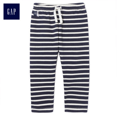 

GAP flagship store newborn striped comfort casual trousers 400010 navy blue 6-12M