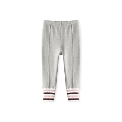 

Cicie self-employed childrens clothing girls bottoming shirt solid color thread casual pants girls childrens pants C91017 gray 11053