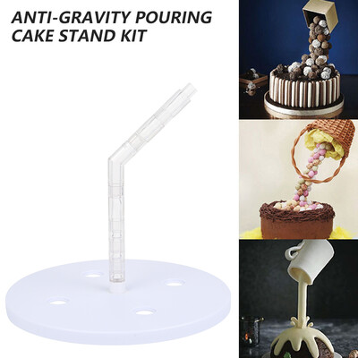 

Willstar Anti-Gravity Pouring Cake Stand Kit Fondant Decoration Sugarcraft Making Tool