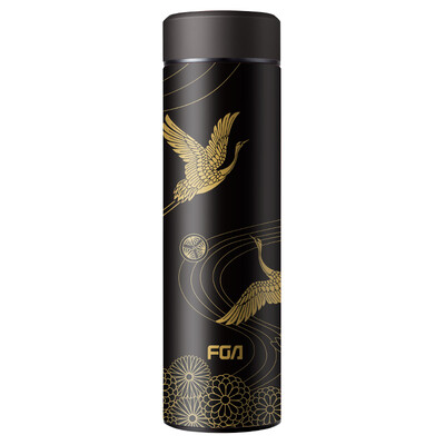 

Fuguang impression 304 stainless steel vacuum flask insulation pot cylinder gift box tea cup men&women fashion straight body vacuum water cup 500ML black DCZ181004-500