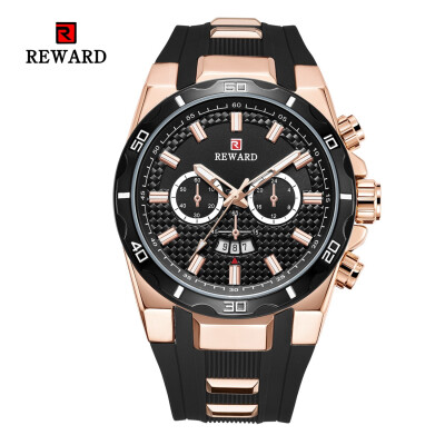 

REWARD 63093 Men Waterproof Calendar Sports Quartz Tape Watch