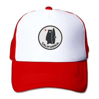 

California Surf Bear Mesh Unisex Adult- Snapback Trucker Hats
