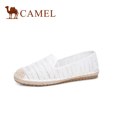 

Camel CAMEL ladies fresh&comfortable lace set flat sole shoes A912266154 white 36