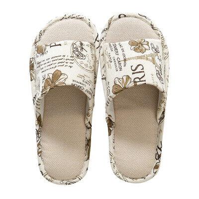 

Cotton&linen material cotton slippers comfortable&resistant to air slippers easy to clean