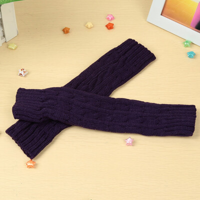 

Fashion Winter Men Women Gloves Mitten Warm Knitted Fingerless Arm Long Unisex