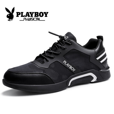 

Playboy PLAYBOY Mens Korean version of the simple buckle outdoor sports shoes CX39487 black 39