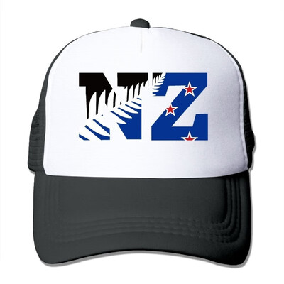 

New Zealand Flag NZ Fern Leaf Durable Rib Fashion Baseball Cap for Men&Women Adjustable Mesh Trucker Hat
