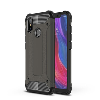 

Goowiiz Phone Case For Xiaomi Mi Poco F1 King Kong Armor Fashion Bumper PC TPU Prevent falling