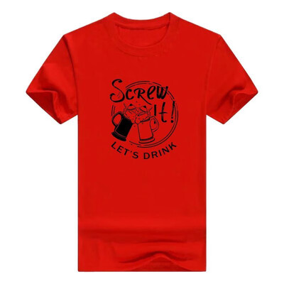 

Funny Beer Gifts Screw It Lets Drink Beer Lover Premium Crewneck Men s T-Shirt