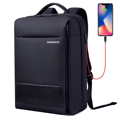 

BOWERBIRD Business Mens Backpack Backpack Bag Charging Security Computer Bag 156 Inch 1185090711 Black
