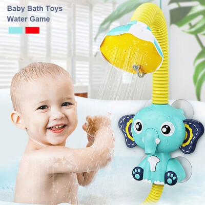 

Willstar Bath Toys Baby Water Game Elephant Model Faucet Shower Electric Water Spray Toy for Kids Swimming Bathroom Baby Toys