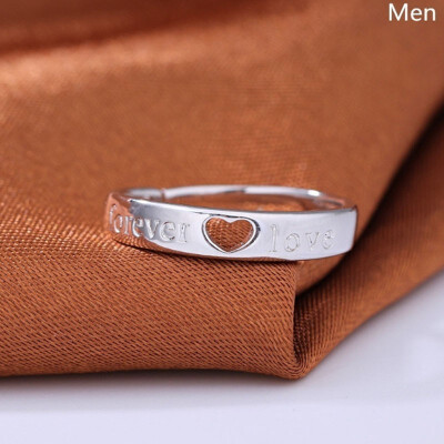 

S925 Silver Open Couple Ring Creative Men&Women Openning Adjustable Ring