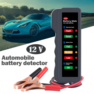 

Willstar Mini Portable 12V Car Battery Tester Digital Alternator Tester 6 LED Lights Display Car Diagnostic Auto Battery Tester